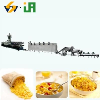 Corn Chips Making Equipment Machinery Breakfast Cereal Production Line