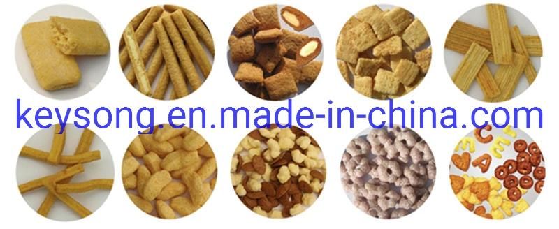 Jinan City Making Chocolate Filled Core Filling Pop Puffed Corn Snack Food Corn Chips Machine