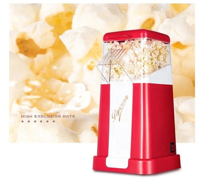 Home Automatic Popcorn Machine Maker Mini Electric Hot Air Retro Popcorn Maker Machine