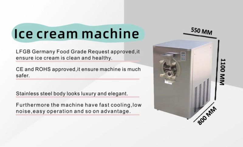 Desktop Commercial Hard Ice Cream Machine