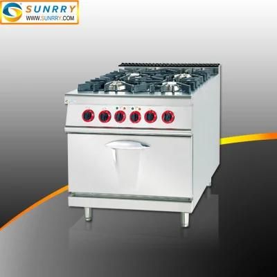 OEM Supplier Commercial Gas Range with Electric Oven