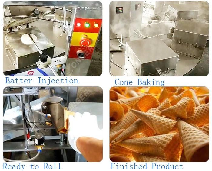 Kuih Kapit Making Machine Make Biscuit Cone for Ice Cream