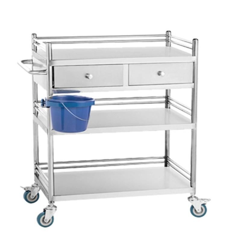 Hotel Kitchen Equipment Mobile Stainless Steel Restaurant Food Catering Service Transport Trolley/Tea Cart for Kitchen