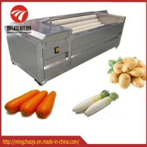 Brush Type Root Vegetable Washing Peeling Processing Machine