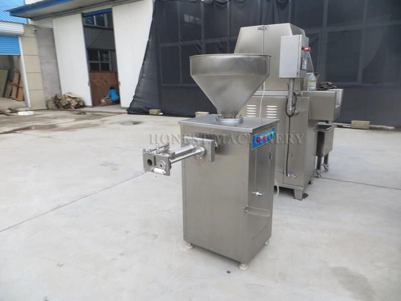 Full Stainless Steel 30L Sausage Stuffer / Sausage Filling and Tying Machine