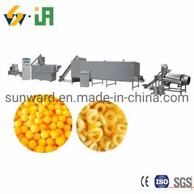 Bulked Corn Maize Chips Snacks Food Processing Line Machine Extruder