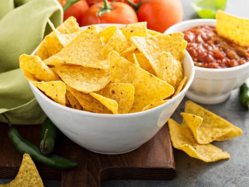 Automatic Doritos Tortilla Corn Chips Processing Line Food Machinery