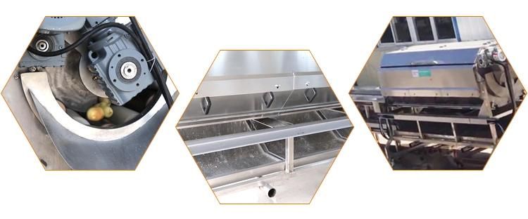 Root Vegetable Ginger Potato Roller Peeler Washing Peeling Cleaning Machine
