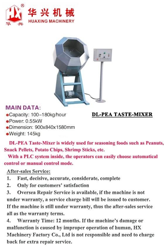 Dl-Pea Taste-Mixer Seasoning Machine/Seasoner (Peanuts and Beans)