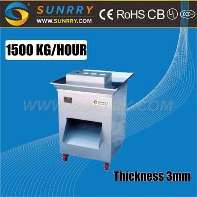 Commercial Desktop Meat Cutter Slicer 1500 Kg/Hour Output