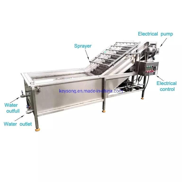 Large Capacity Root Vegetables Processing Machinery Washer