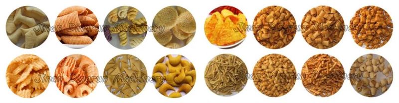 User-Friendly Frying Snack Pellet Machine Corn Chips Triangle Shape Machinery