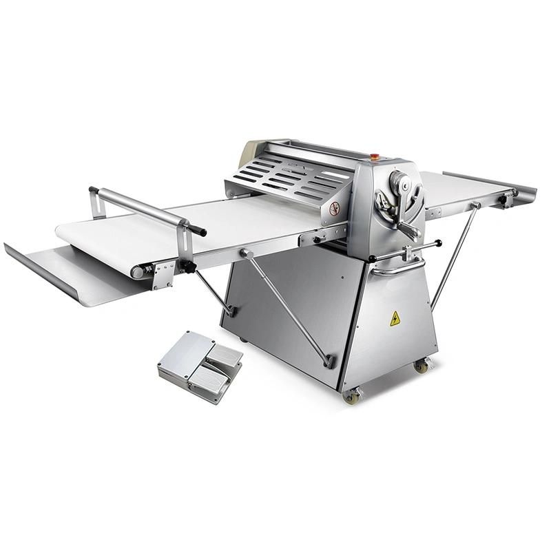 Luxury Bakery Machine 520mm Full Ss Floor Type Roller Sheeter Bread Pizza Croissant Pastry Dough Sheeter