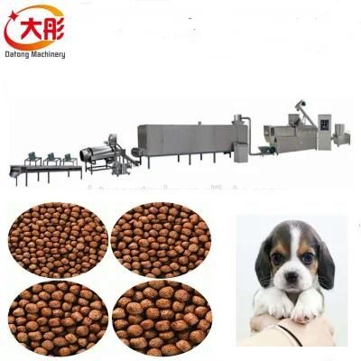 Automatic Twin Screw Dry Dog Feed Pellet Processing Equipment Price
