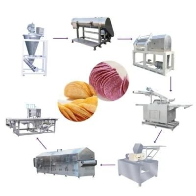 High Quality Fully Automatic Potato Chips Making Machine Production Line and Potato French ...