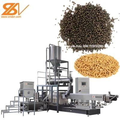 1tph Fish Feed Pellet Dryer Fish Feed Extruder Parts Feed Processing Machine