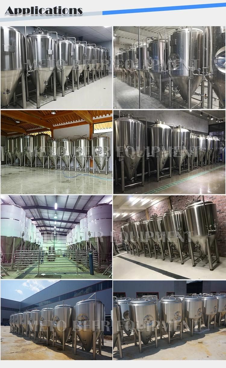 40bbl Conical Beer Fermenter Equipment with Dimple Cooling Jacket