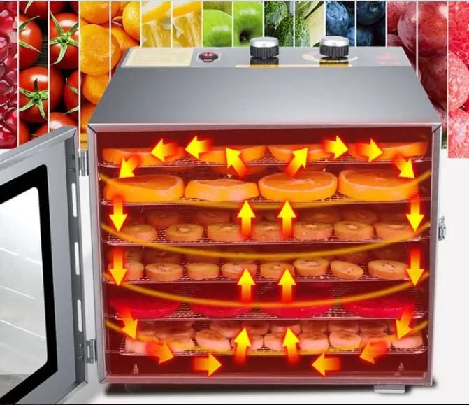 6 Layer Stainless Steel Mini Fruit Vegetable Meat Dehydration Machine
