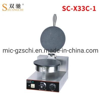 Commercial Single Plate Cone Baker Ice Cream Machine Crispy Machine Egg Roll Machine