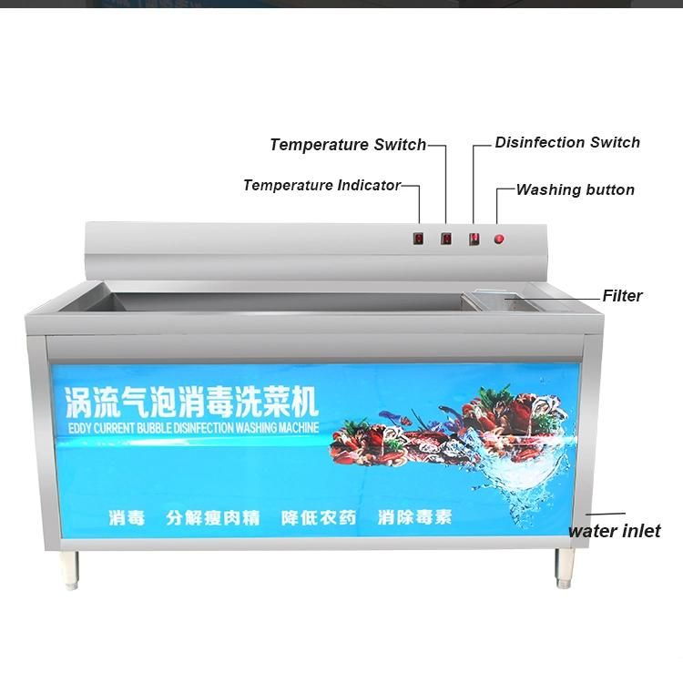 Industrial Fruit Vegetable Processing Vegetable Washer Ozone Automatic Bubble Fruit Washing Machine Vegetable Cleaner