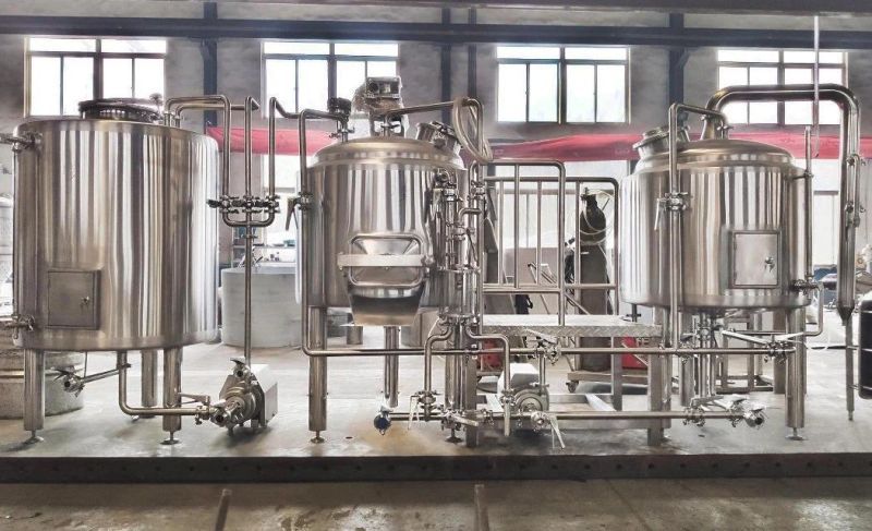 Micro Brewing Equipment SUS304 Making Beer Stainless Steel 500 L Beer Brewery