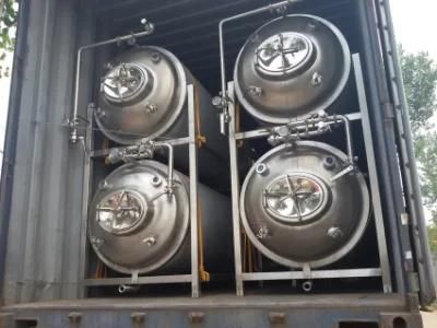 500L 600L 800L 5bbl 10bbl 1000L 15bbl Jacketed Insulation Bright Beer Tanks