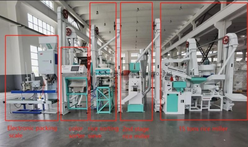 600-900kg Per Hour Full Automatic Rice Mill