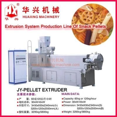 Extrusion Systems Production Line of Snack Pellets (Cracker/3D Snack Pellet Extruder ...