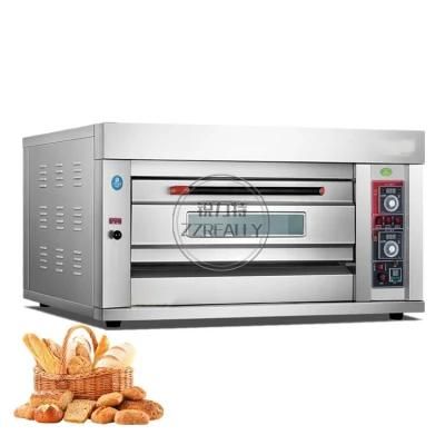1 Deck 2 Trays Gas Baking Oven Bakery Machines Large Capacity Baking Equipment Pizza Bread ...