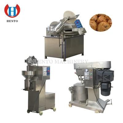 Long Service Life Electric Chicken Meatball Forming Machine / Meat Bowl Cutter Machine / ...