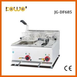 Commercial Restaurant Equipment Table Top 2 Tank 2 Basket Electric Deep Fryer for Potato ...