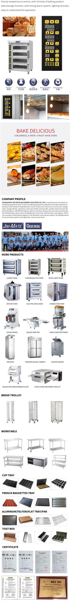 Hot Sale Baking Machine4deck 8 Trays Bread Oven Digintal Controller Bakery Equipment Kitchen Equipment for Bread