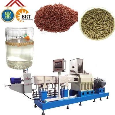 Floating Fish Feed Processing Line Pellet Meal Machine Catfish Food Extruder Production ...