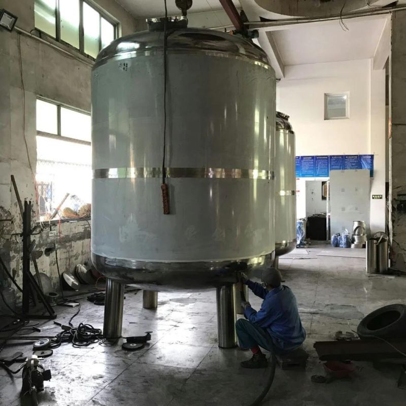 Food Grade Heat Jacketed Juice Milk Yogurt Storage Vat for Industry