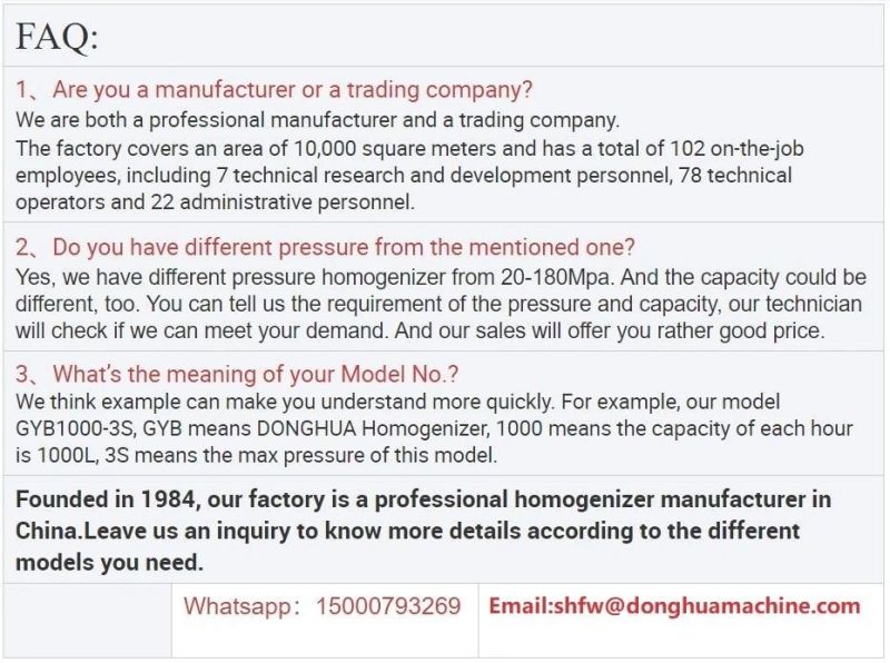 Small Lab High Pressure Homogenizer