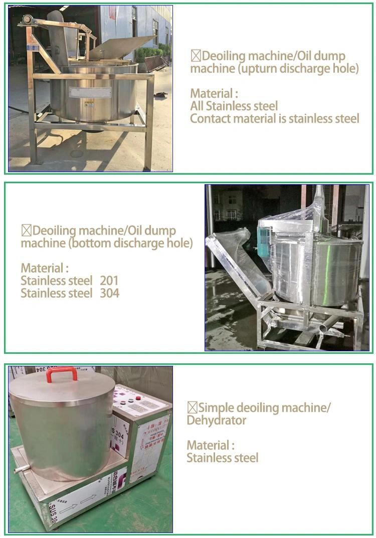 Deoiling Machinen Oil Dump Machine Deoiler Machine