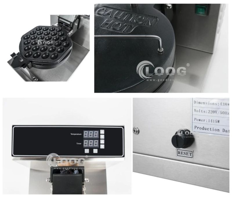 Commercial Digital Waffle Maker Bubble Waffle Maker Egg Waffle Maker for Sales