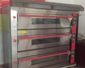 Gas 3 Deck 12 Tray Deck Oven Bakery Equipment Best Offer