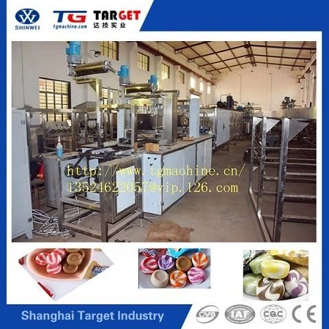 Automatic PLC Control Two Colour Hard Candy Making Machine
