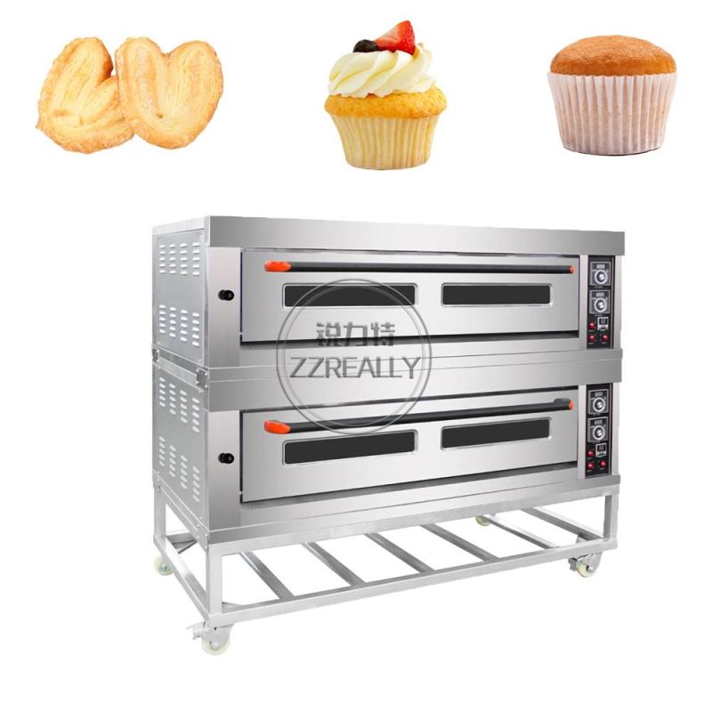 2 Layer 6 Trays High Quality Commercial Gas Baking Oven Industrial Bread Cake Pizza Oven Bakery Machines