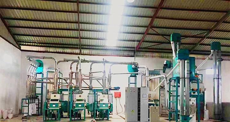 Kampala/Uganda Market Complete Line Maize Mill Machine with Ugali