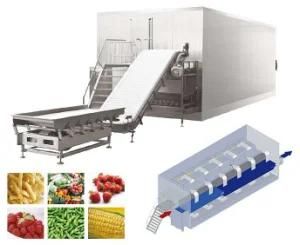 Industrial Vegetable &amp; Fruit/Sweet Corn Quick Freezing Freezer/Strawberry IQF Tunnel Flow ...