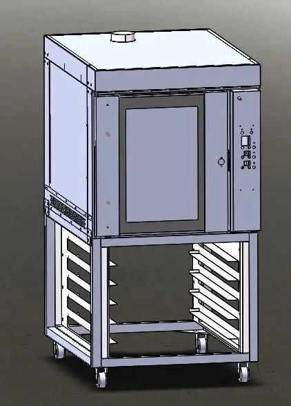 Commericial 8 Trays Steaming Hot Air Circulation Oven with 10 Trays Proofing Together Combinated Oven