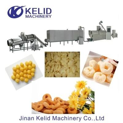 Corn Rice Puffs Snacks Food Extruder Making Machine