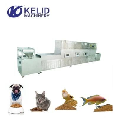 Industrial Microwave Dryer and Sterilizer Machine Pet Food Fish Feeds
