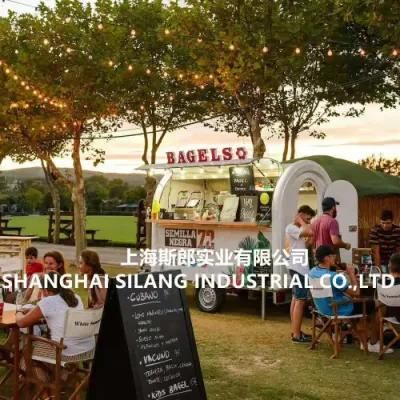Common Size Fully Painted Food Trailer with a Ice Cream Display Fridge, Mobile Coffee ...