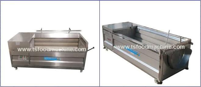 Fully SUS304 Brush Roller Ginger Taro Potato Peeling Machine