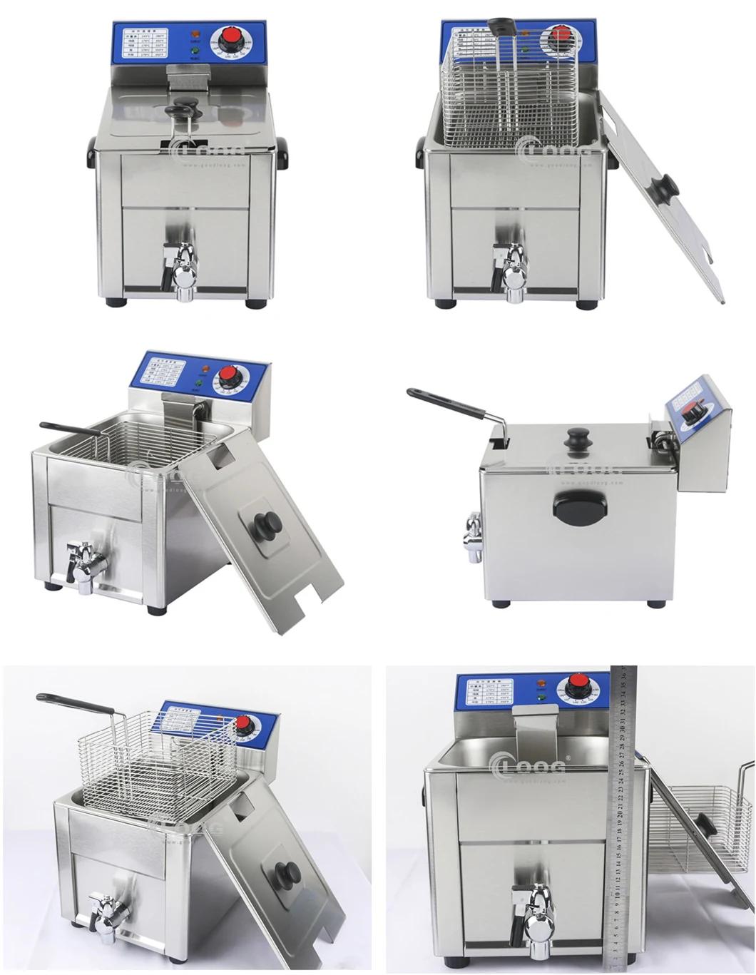 New Style Kitchen Appliance Wholesale Price Professional Benchtop Deep Chicken Fryer Machine for Commercial Restaurant Equipment