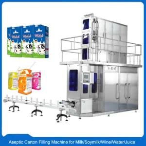 Automatic Aseptic Liquid Pulp Juice Carton Box Packaging Filling Machine Equipments