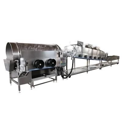 Automatic Commercial Mushroom Caramle Popcorn Production Line Processing Line with Gas ...